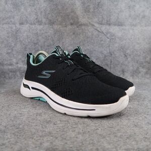 Skechers Shoes Womens 9.5 Athletic Trainer Go Walk Sneakers Comfort Active Black